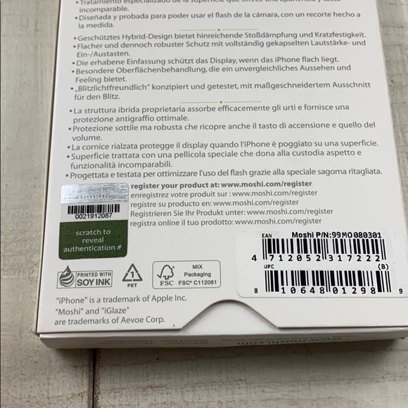 Moshi iglaze protective snap on iPhone 6Plus case - Picture 5 of 5